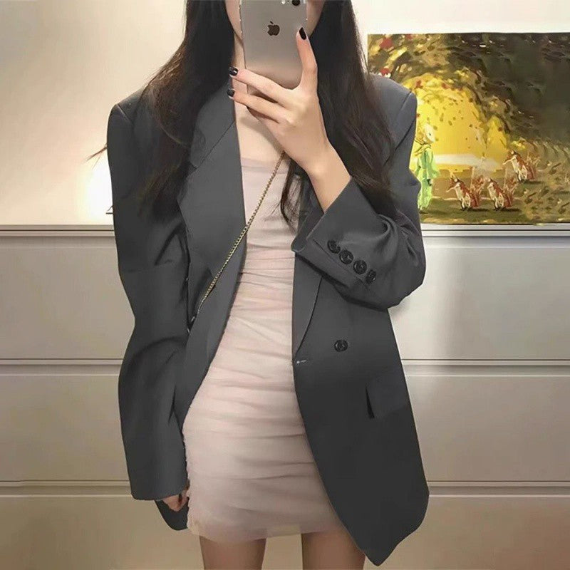 A stylish black small suit jacket