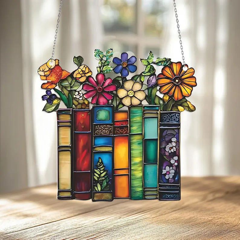 Acrylic Flower Book Charm