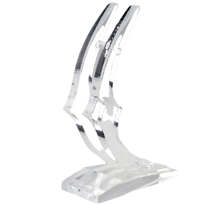 acrylic stand organic glass crystal flower stand gold foil rose acrylic base