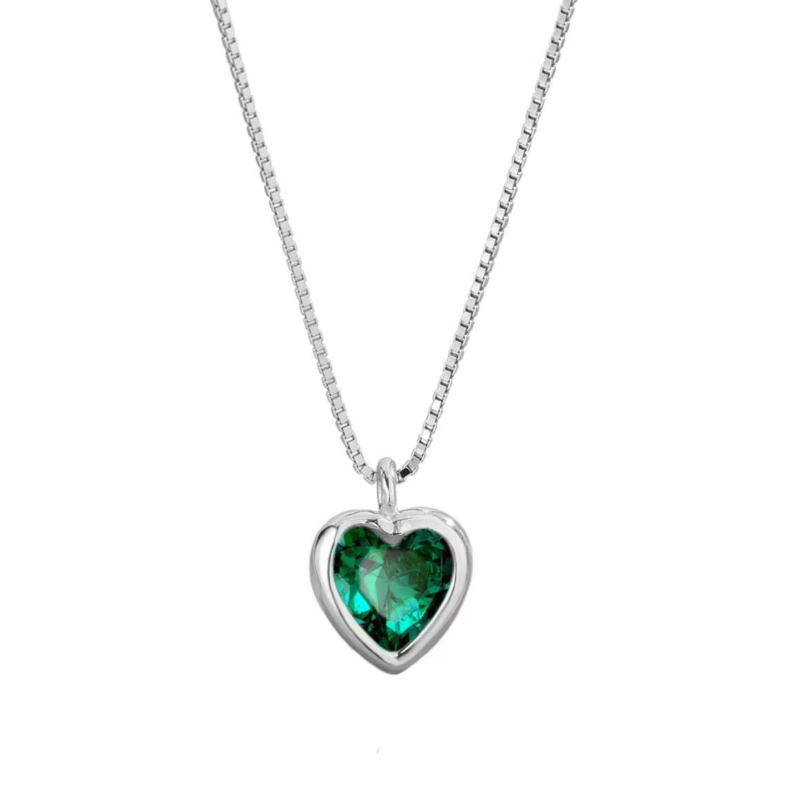Adjustable Crystal Heart Necklace