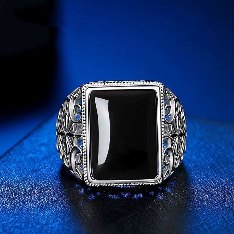 Adjustable Imitation Gemstone Ring