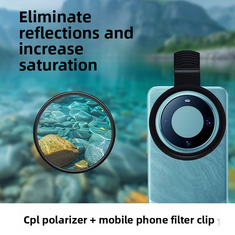 Adjustable Phone Camera Filter Set with Clip Mount