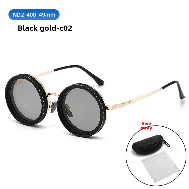Adjustable Polarized Sunglasses with Rotating Filter