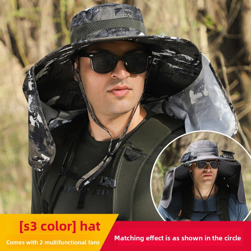 Adjustable Solar Rechargeable Sun Hat