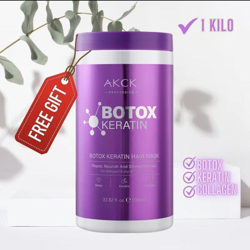 AKCK Keratin Hair Mask 1000ml for Hair Repair and Care
