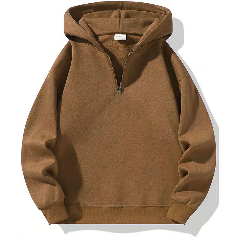 American Casual Zipper Hoodie Loose Sports Sweater