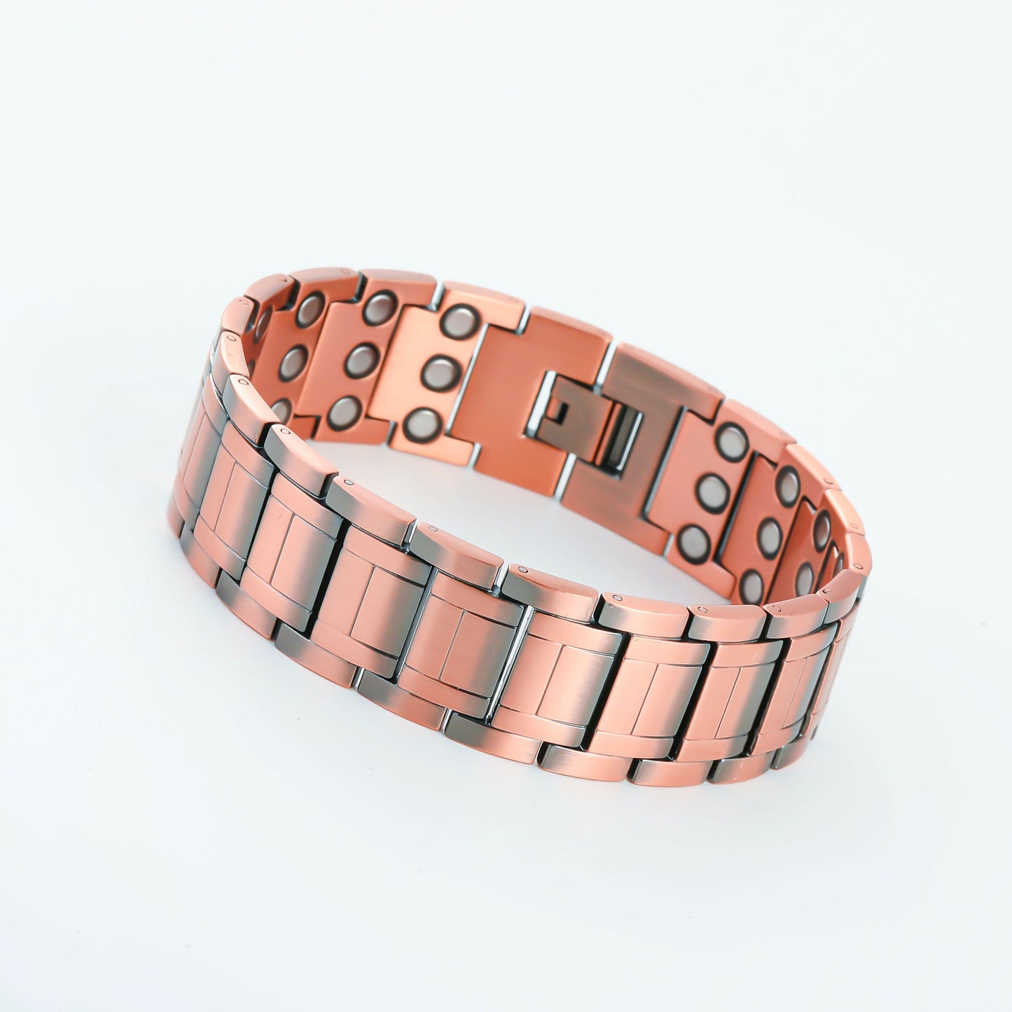 Antique Bronze Magnetic Bracelet Retro Fish Scale Pattern