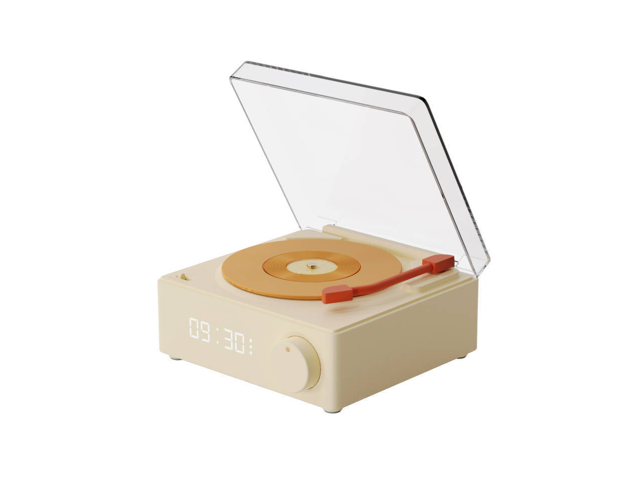 Atomic vinyl alarm clock Bluetooth speaker