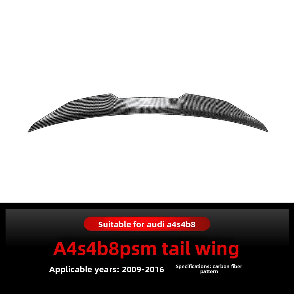 Audi A4 B8 Rear Spoiler Wing Carbon Fiber Style