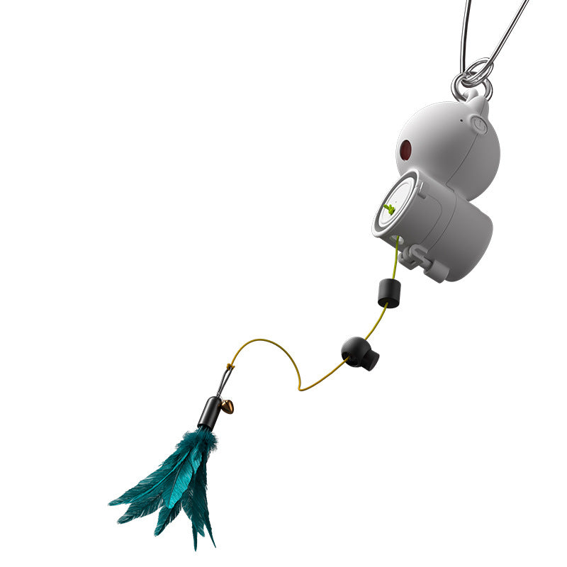 Automatic Cat Teasing Hanging Retractable Cat Toy