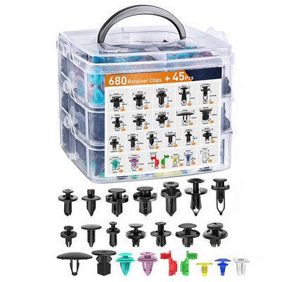 Automotive Plastic Fastener Clips Assortment Kit