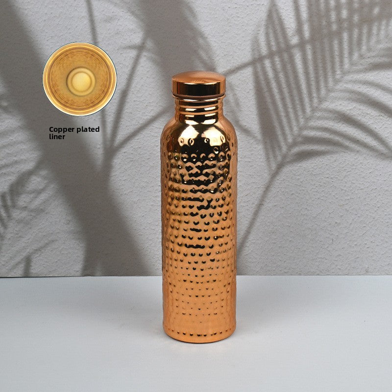 Ayurvedic Hammered Copper Sports Water Bottle