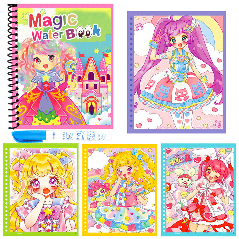 Childrens Magic Water Drawing Book for Creative Fun