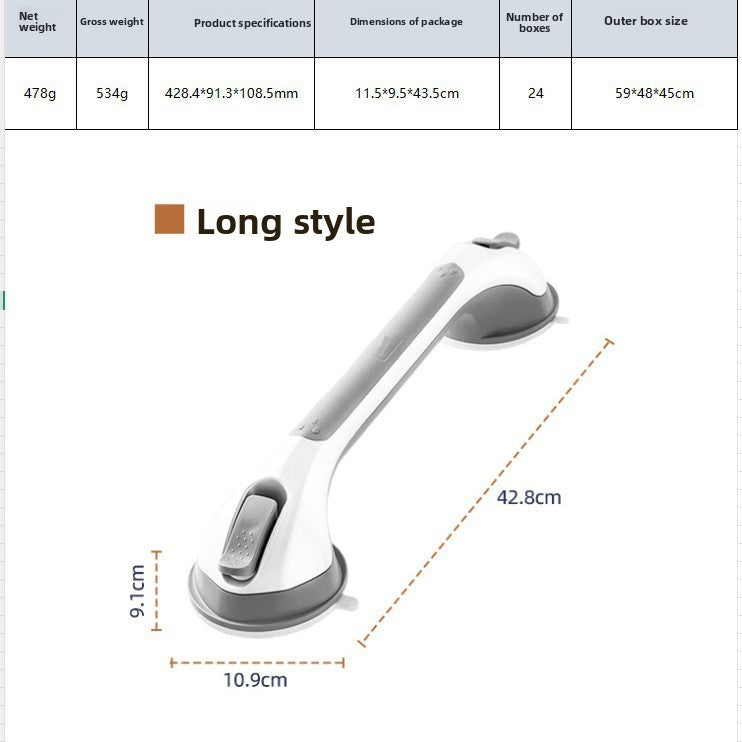 Baby Bathroom Non-slip Suction Cup Handle for Toilet Safety