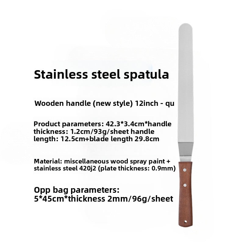 Baking Spatula with Wooden Handle
