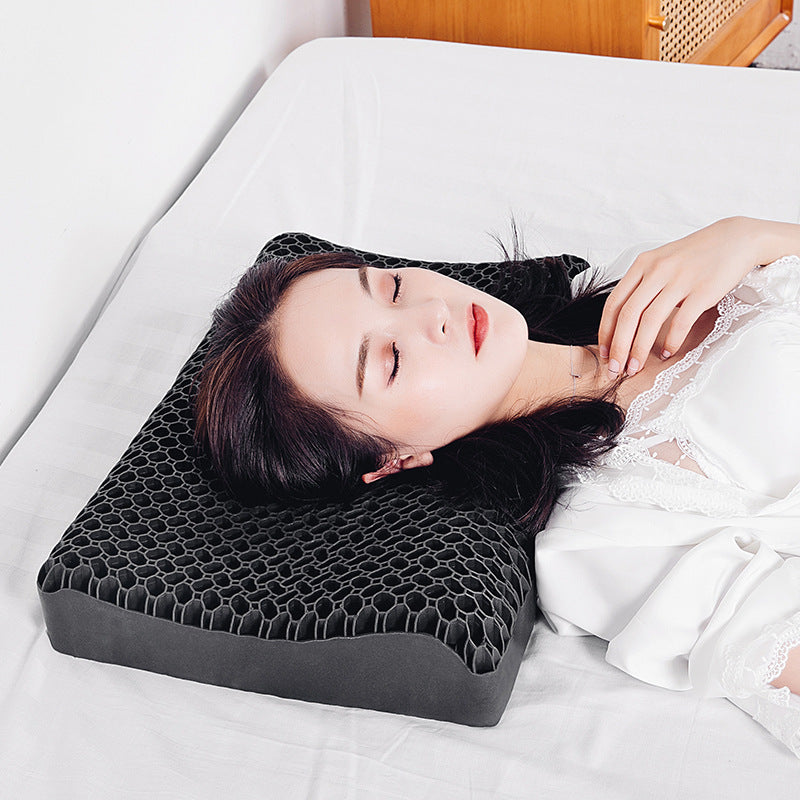 Bamboo Charcoal TPE Gel Pillow for Cervical Support