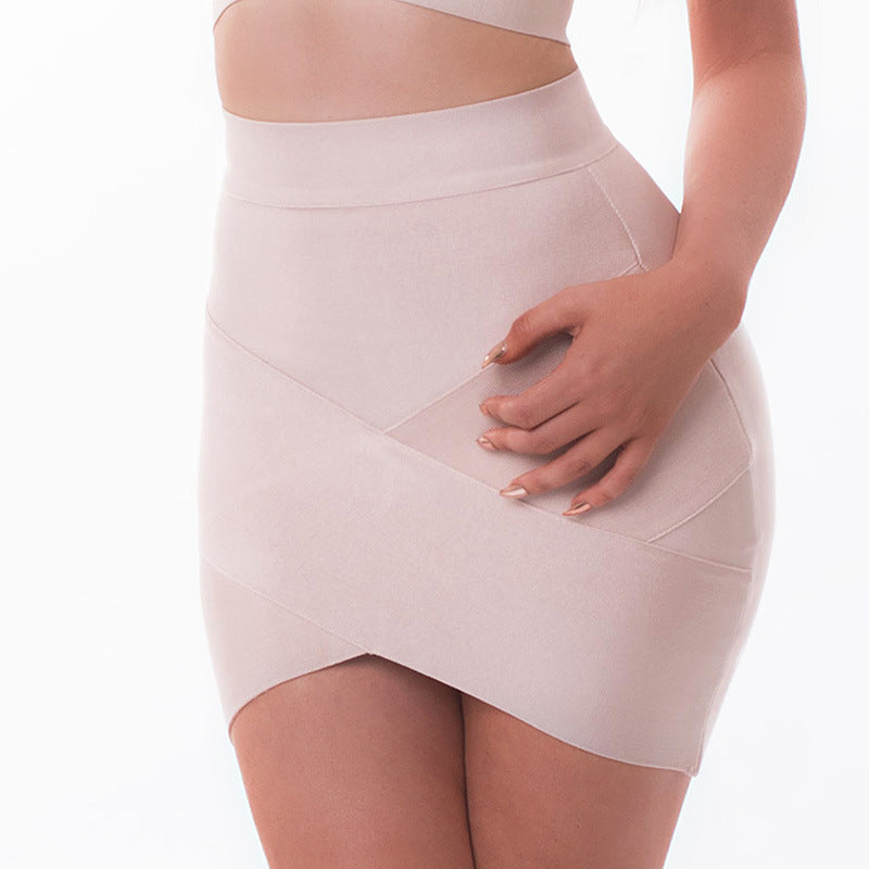 Bandage High Waist Slim Mini Skirt