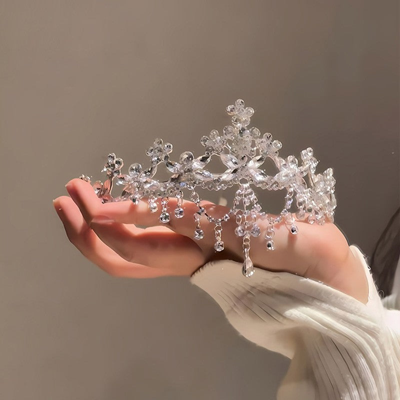 Baroque Rhinestone Crown Tiara