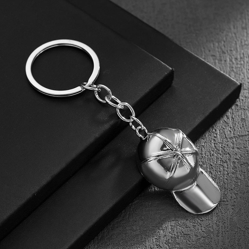 Baseball Cap Shape Keychain Pendant