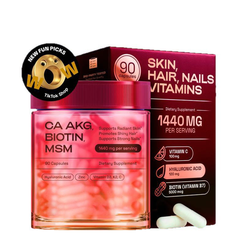 Biotin Hair Skin Nail Supplement Capsules