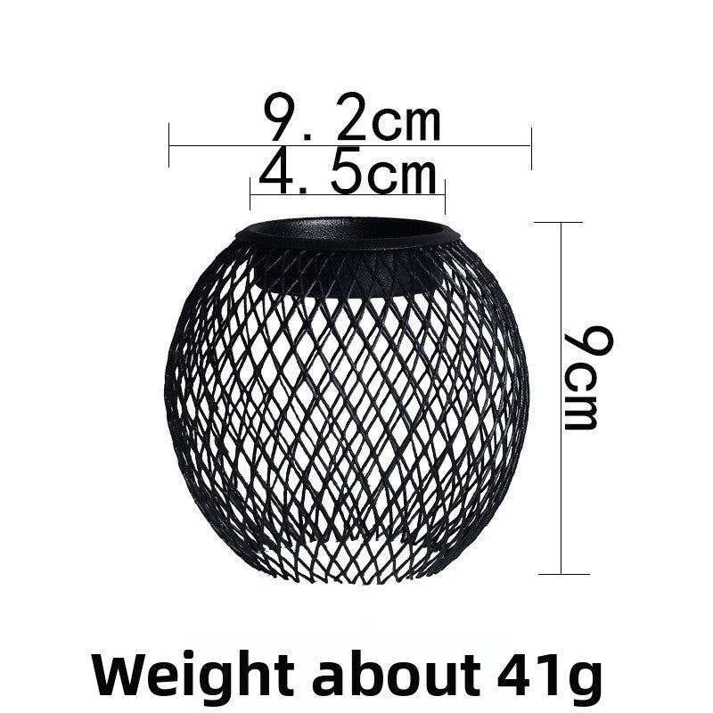 Black lantern candlestick