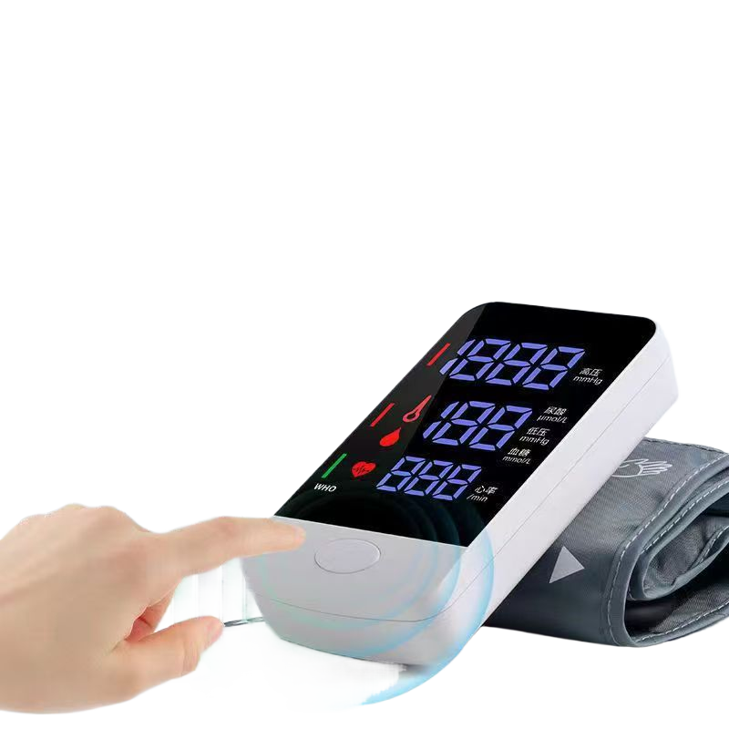 Blood pressure and blood glucose integrated machine, heart rate sphygmomanometer, four-in-one detector, test paper, blood glucose meter, uric acid multi-parameter meter