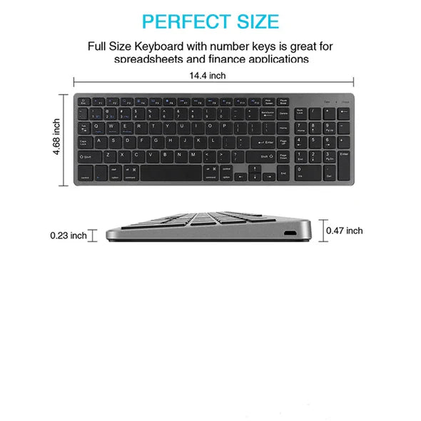 Bluetooth keyboard with dual-mode and rechargeable function