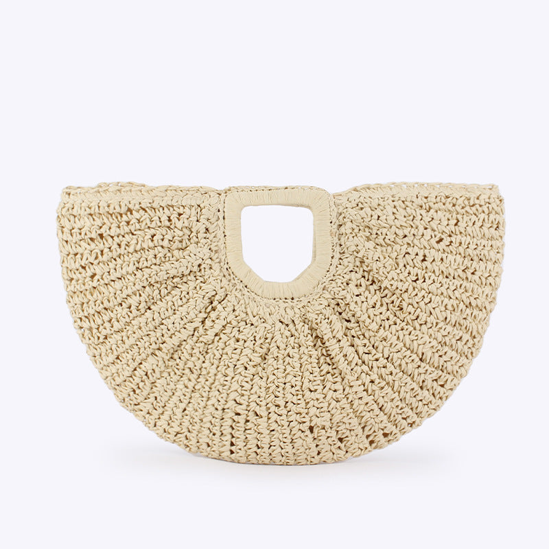 Bohemian Moon Shape Hand-Woven Women Bag
