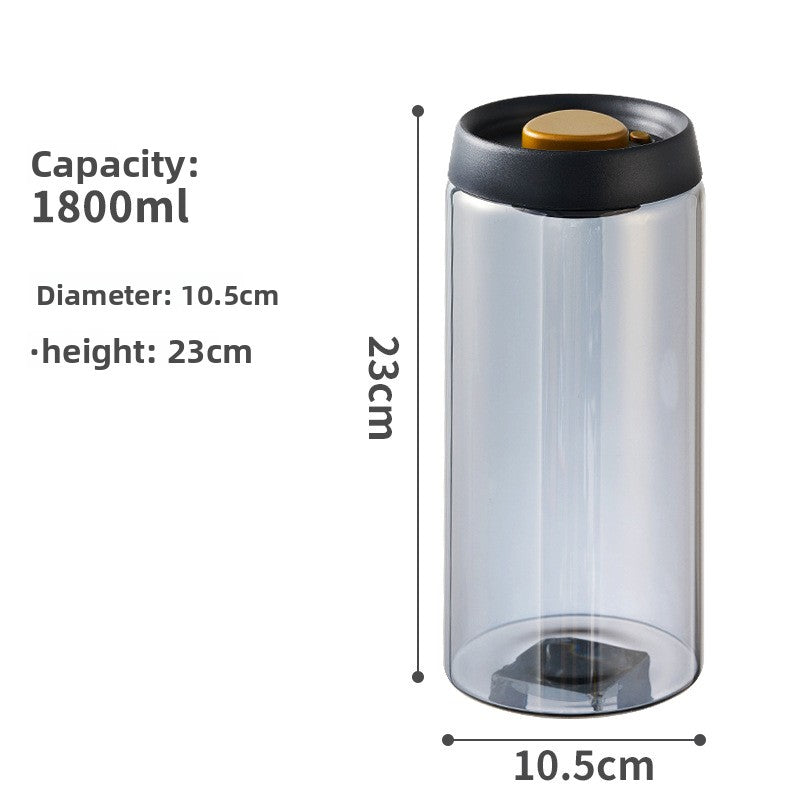 Borosilicate Glass Vacuum Sealed Storage Jar