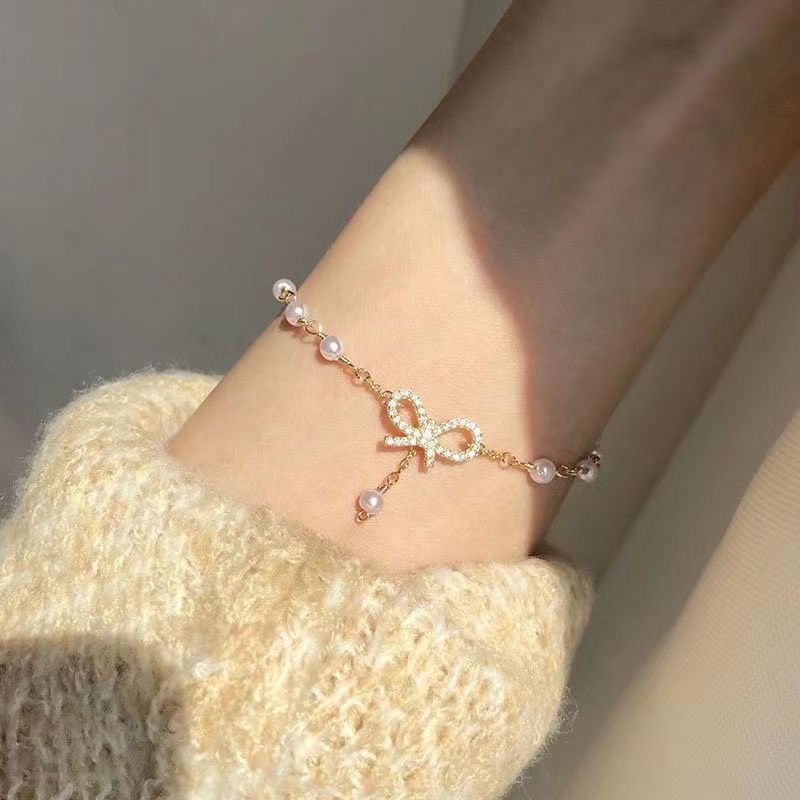 Bow Knot Charm Bracelet for Women