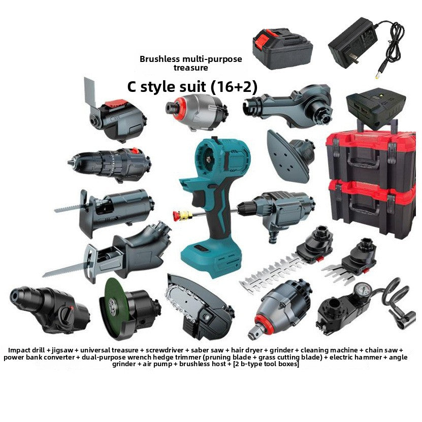 Brushless Oscillating Multi Tool Set with Lithium Battery