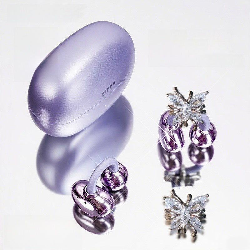 Butterfly Ear Clip Wireless Bluetooth Earphones