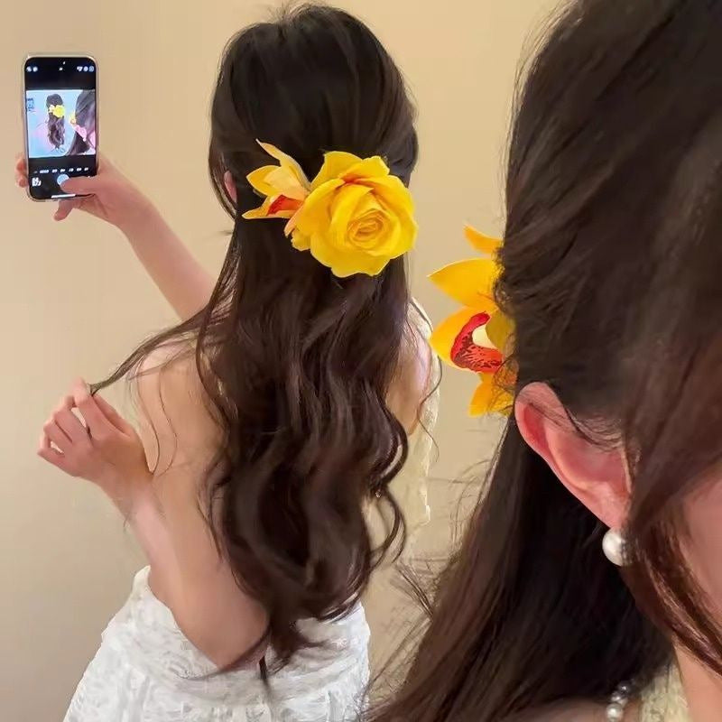 Butterfly Flower hairpin