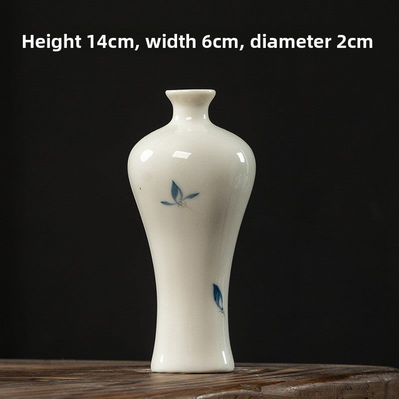 Butterfly Orchid Ceramic Vase