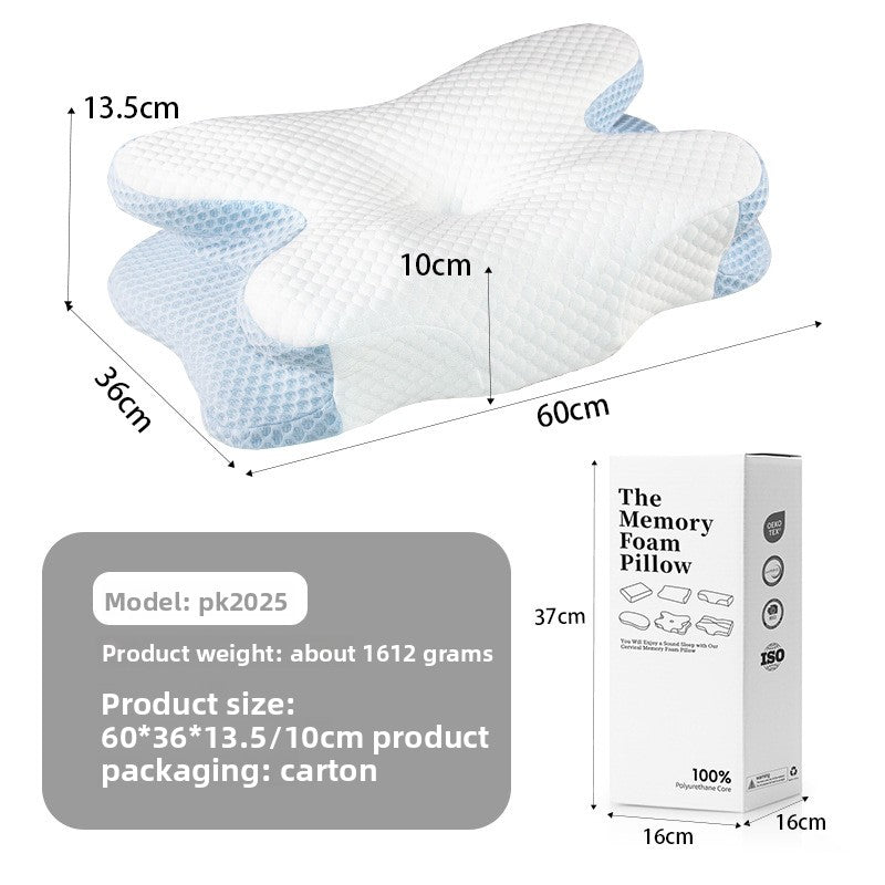 Butterfly Shape Memory Foam Cervical Pillow
