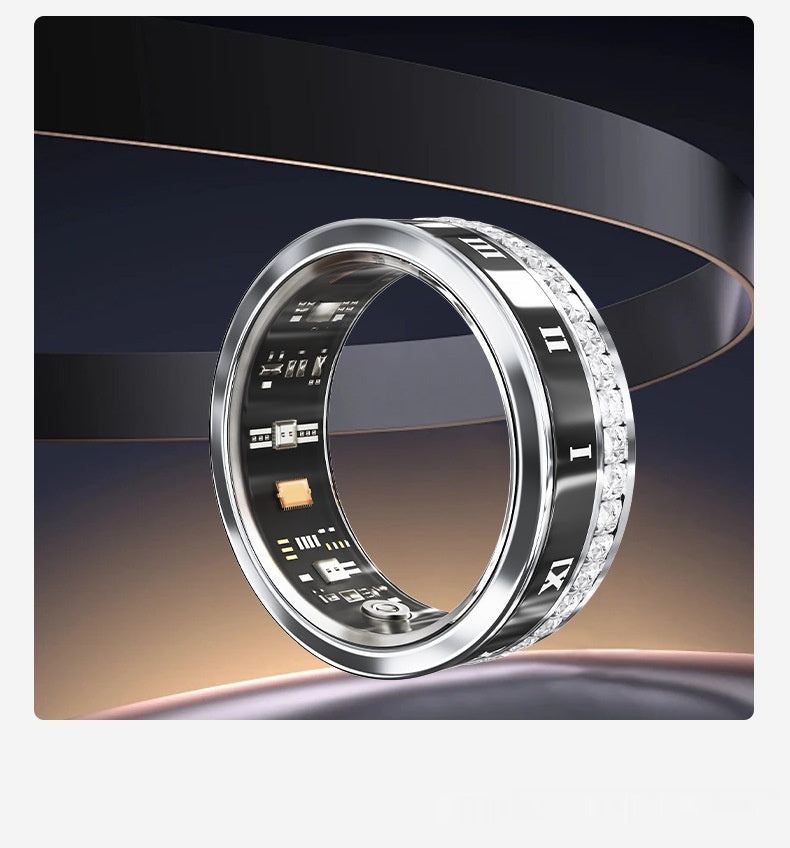 Multi‑Functional Smart Ring – Diamond Inlaid Home Wearable