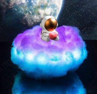 LED Colorful Clouds Astronaut Lamp Rainbow Kids Night Light