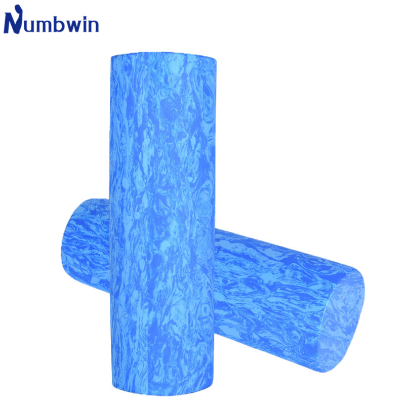 Camouflage blue light yoga pillar