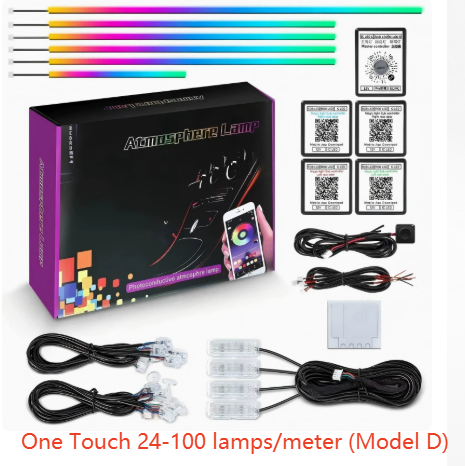 Car Ambient LED Light Strips with App Control