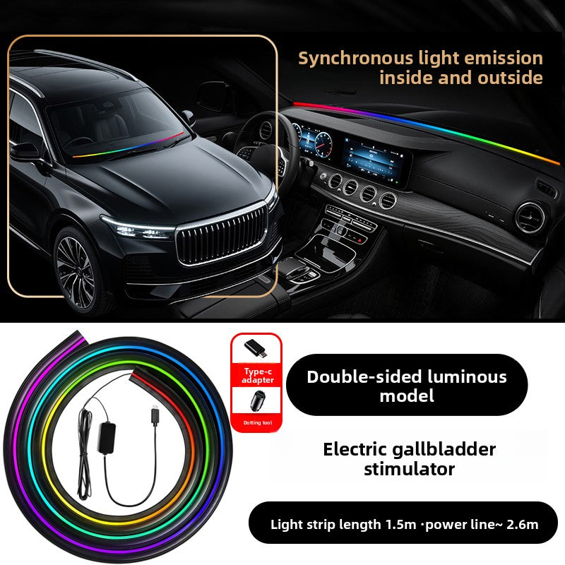 Car Dashboard Ambient Light with App and Sound Control