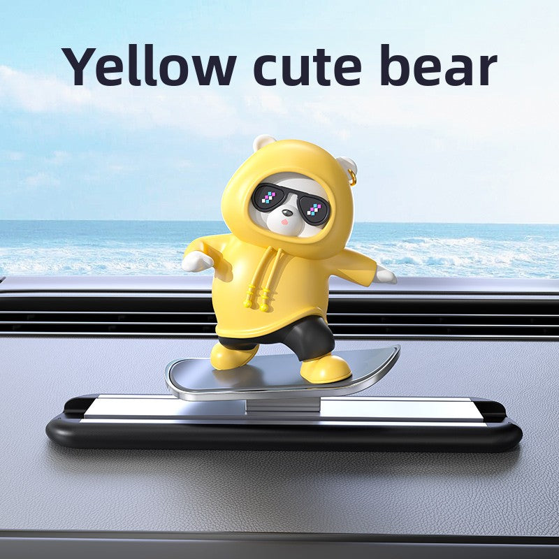 Car Dashboard Sliding Bear Ornament