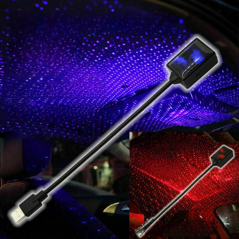Car-mounted starry USB atmosphere light