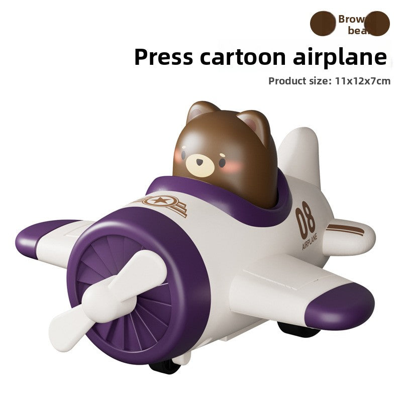 Cartoon Airplane Inertia Toy