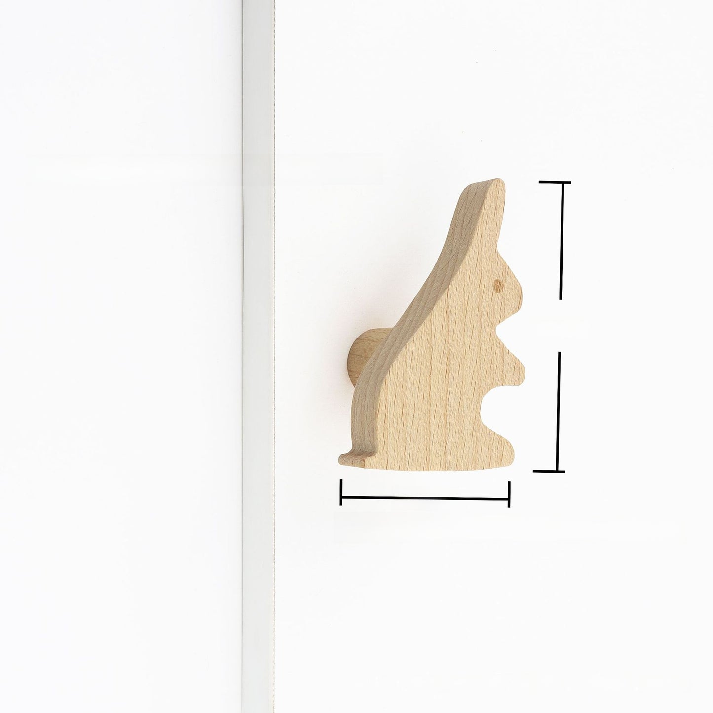 Cartoon Wooden Animal Drawer Pull Handle