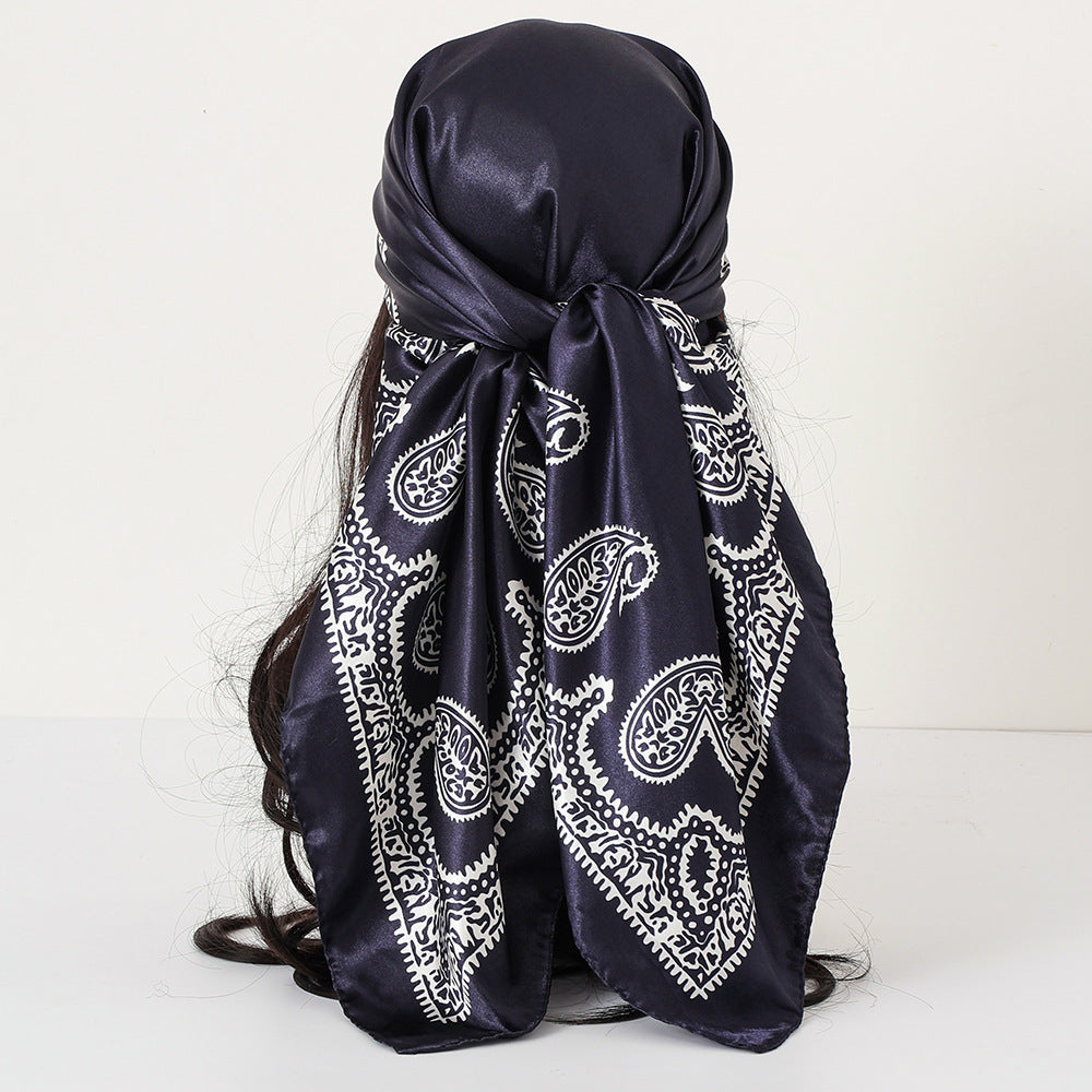Cashew Print Satin Scarf