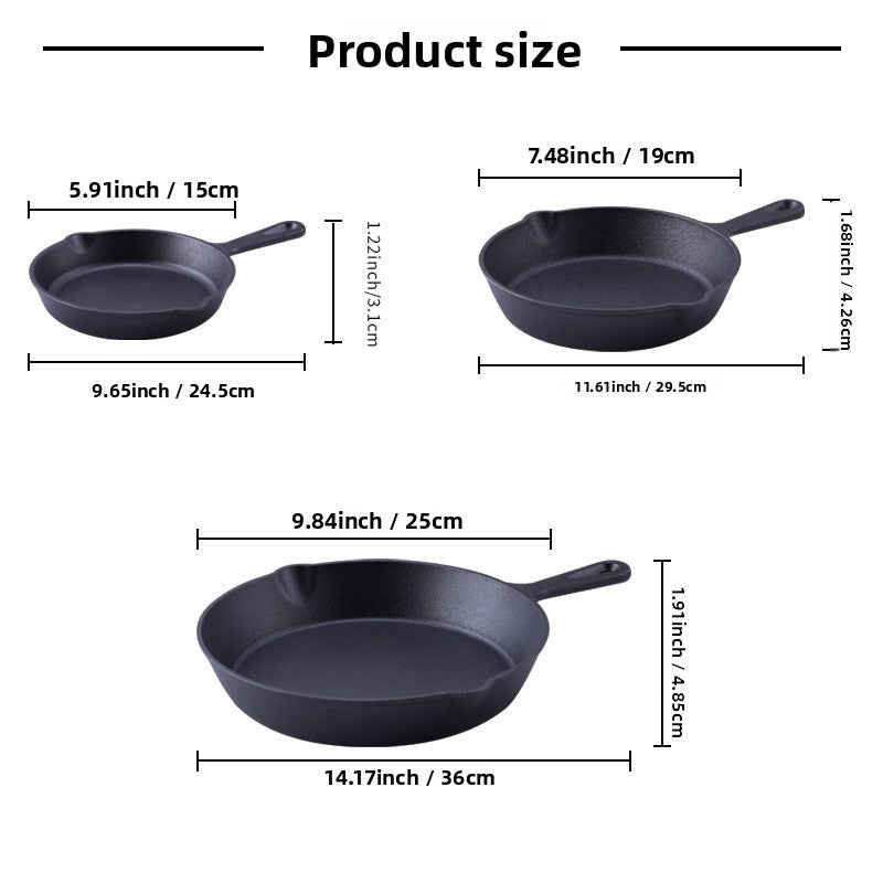 Cast Iron Frying Pan Set