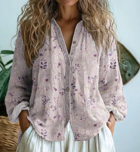 Casual Floral Shirt Women's Daisy Shirt