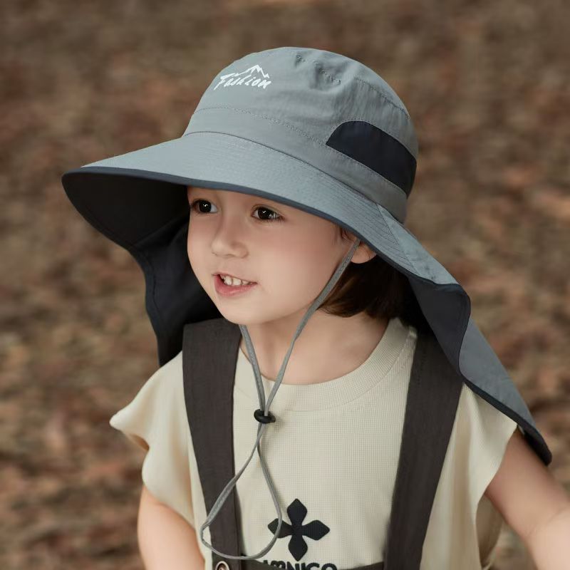 Children Sun Protection Hat with Neck Cover