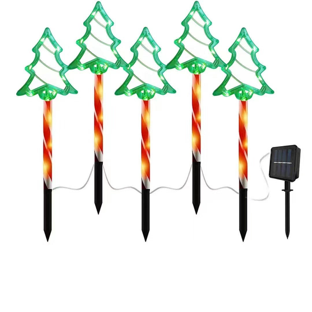 Christmas Decorative Ground Lamp with Solar/Battery Option