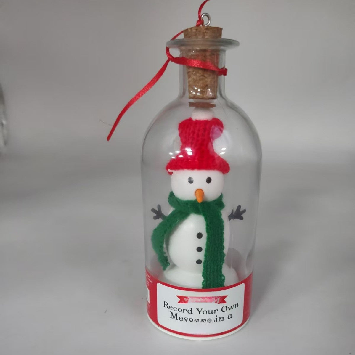 Christmas Tree Message Recording Bottle